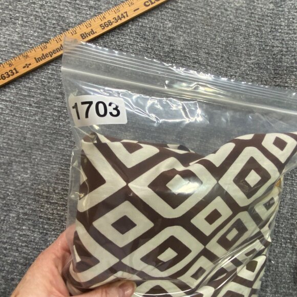 Jessica‎ Howard Dress Womens 12P Sleeveless Brown Geometric Green Ribbon Belt - Picture 10 of 11